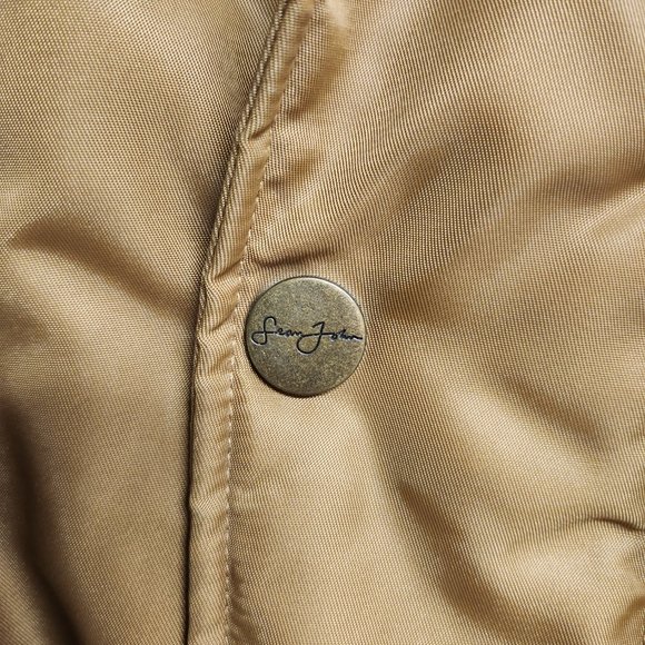 Sean John Full Zip Down Filled Puffer Jacket With Racoon Fur Hood Vintage Y2K - Picture 7 of 9